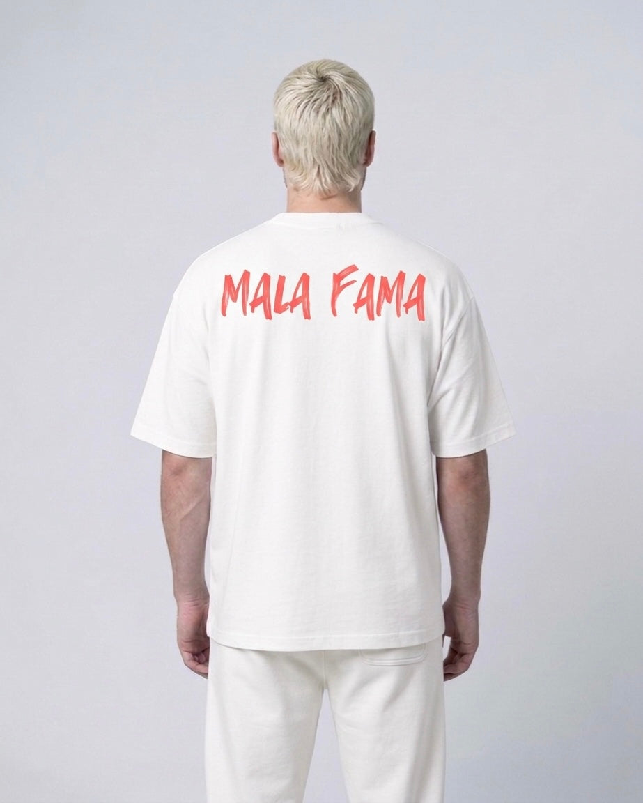 MALA FAMA 250G TEE — IVORY / CORAL