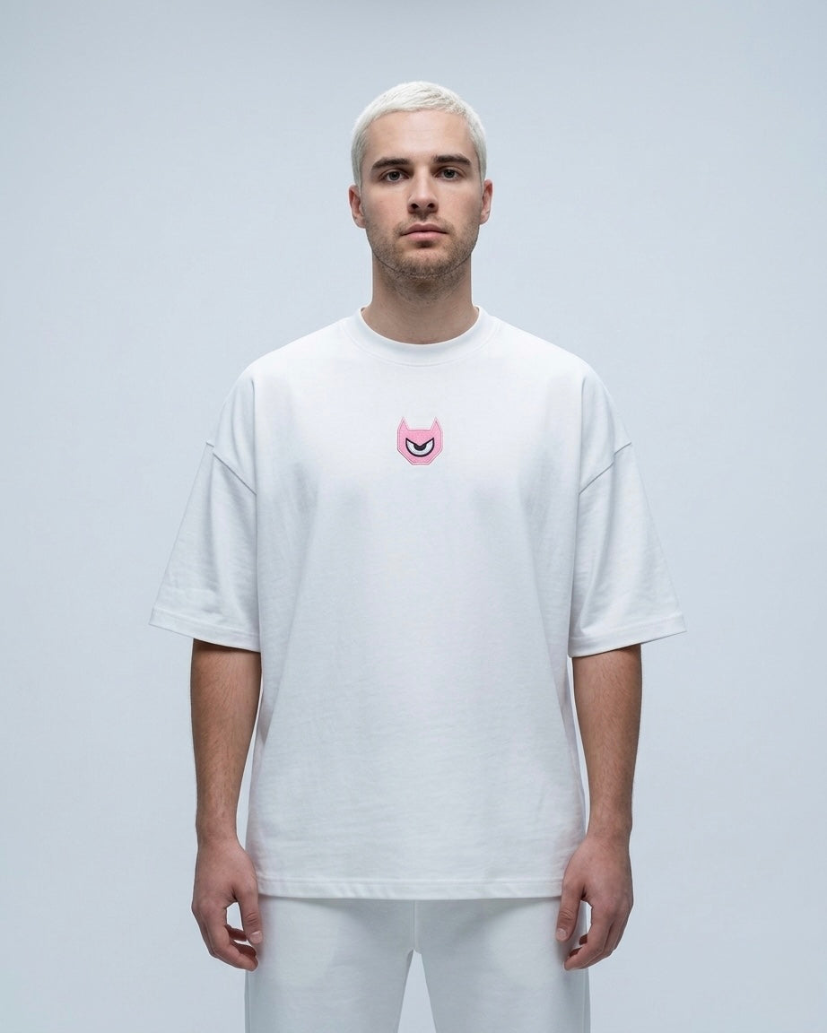 BUNNY 310G TEE — WHITE / PINK