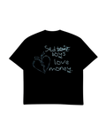 SAD BOYS 310G TEE — BLACK / BLUE