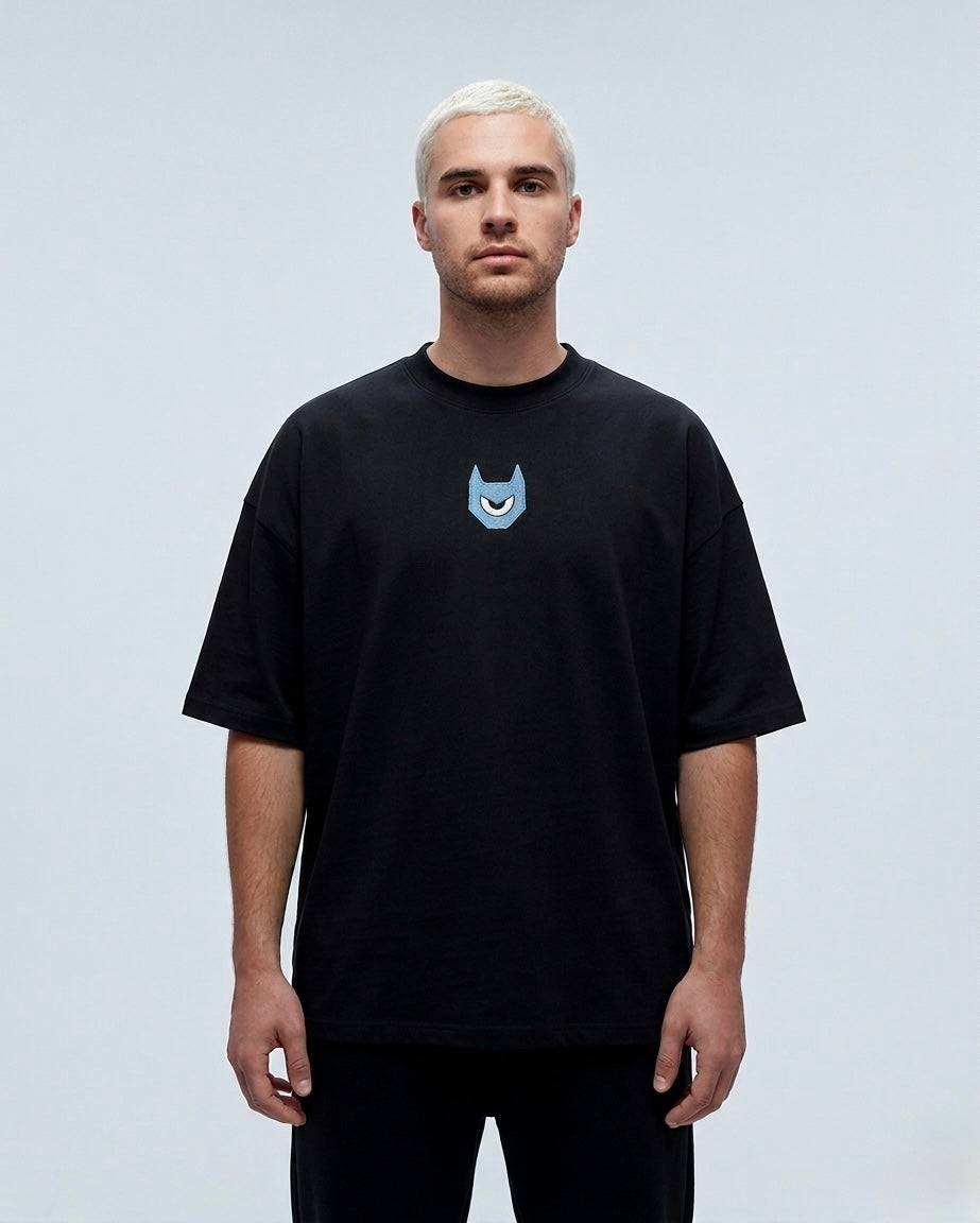 SAD BOYS 310G TEE — BLACK / BLUE