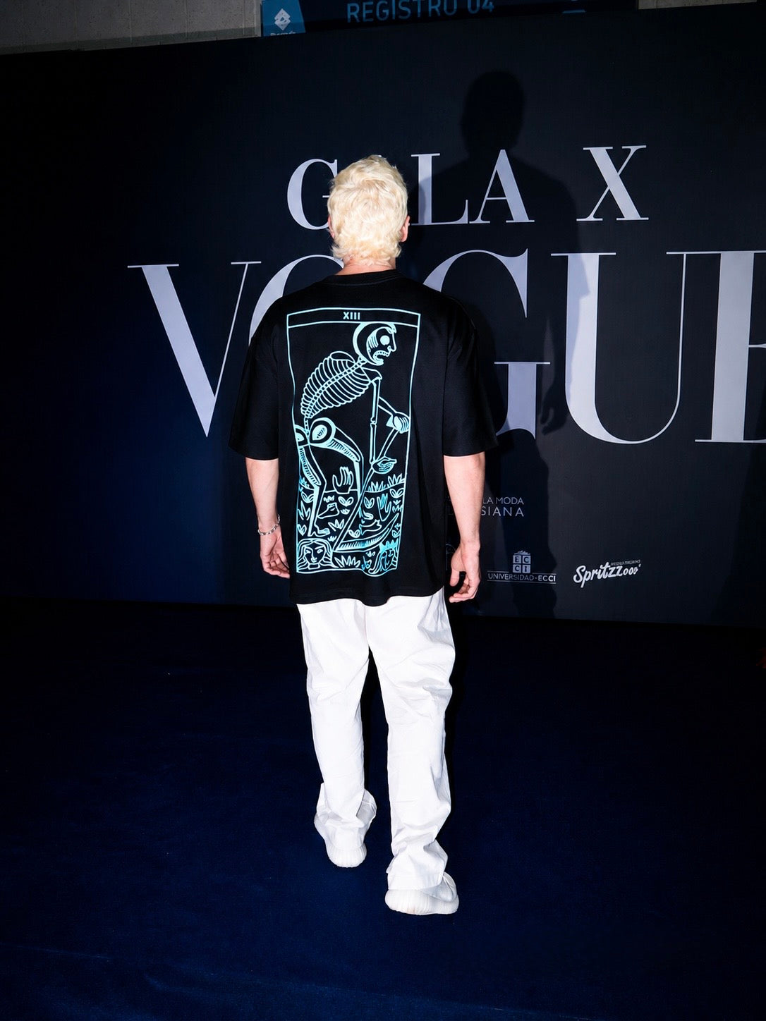 TAROT 310G TEE — BLACK / BLUE — CALI FASHION WEEK 2026
