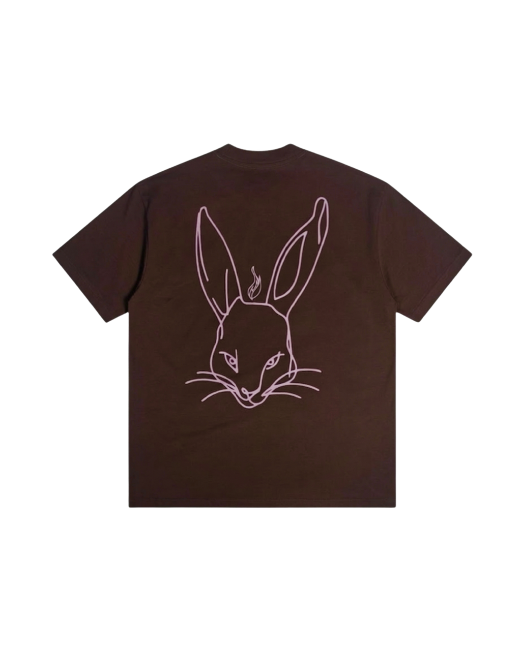 BUNNY 250G TEE — CHOCOLATE / PINK