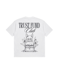 TRUST FUND 250G TEE — IVORY / GREY