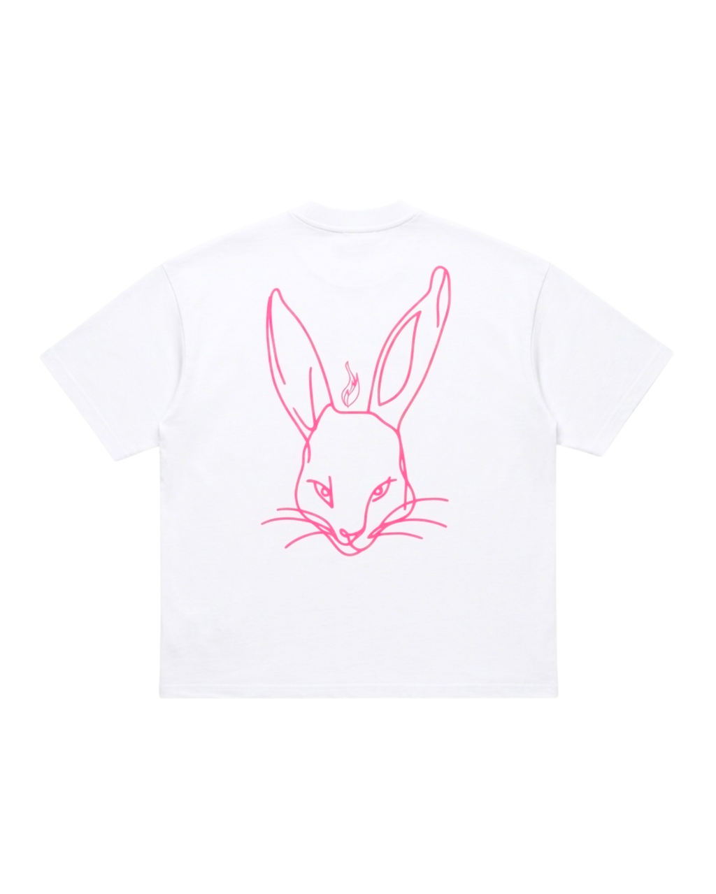 BUNNY 310G TEE — WHITE / PINK