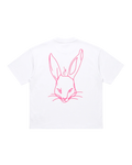 BUNNY 310G TEE — WHITE / PINK