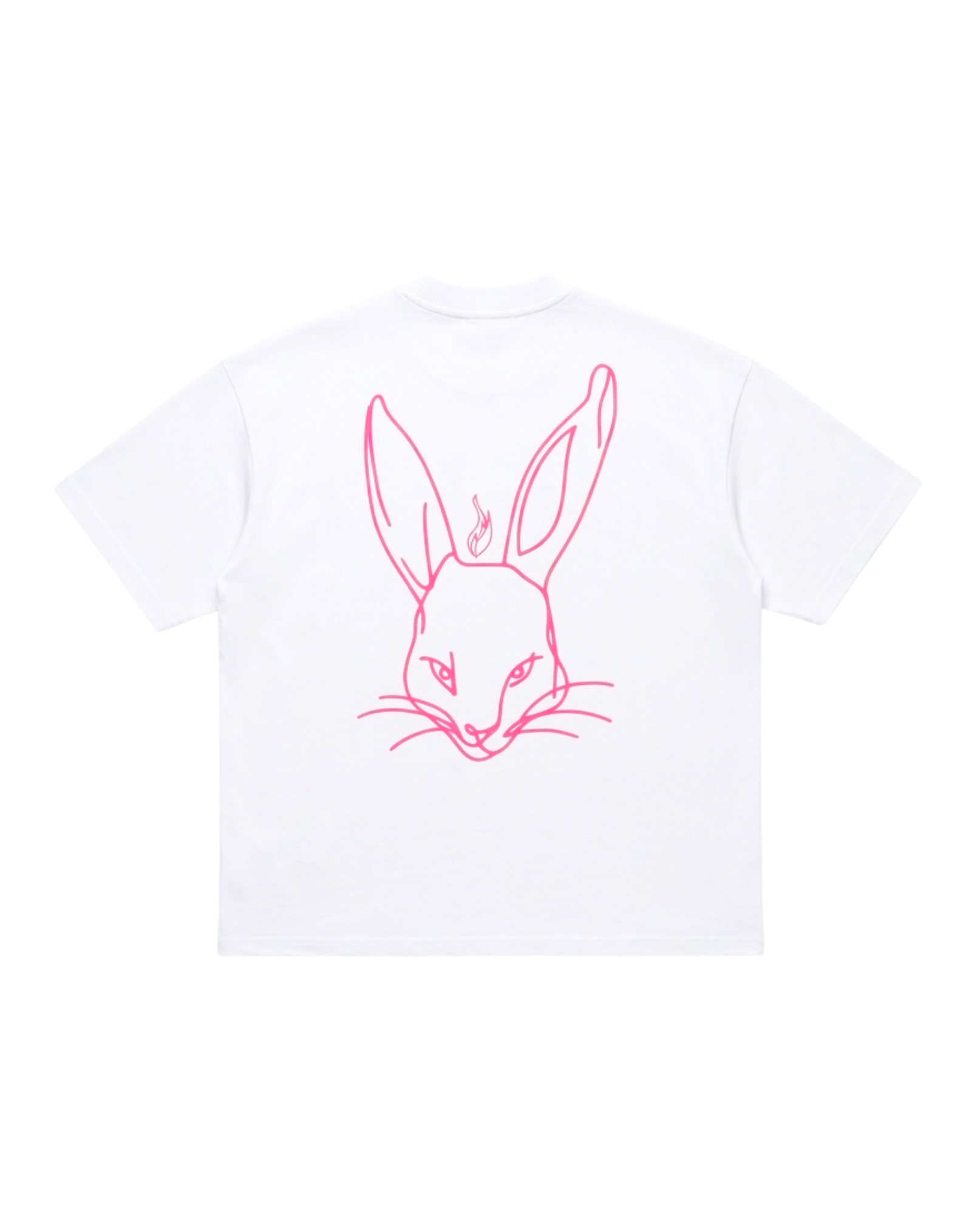 BUNNY 310G TEE — WHITE / PINK