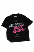 WELL RAISED 310G TEE — BLACK / PINK — CALI FASHION WEEK 2026