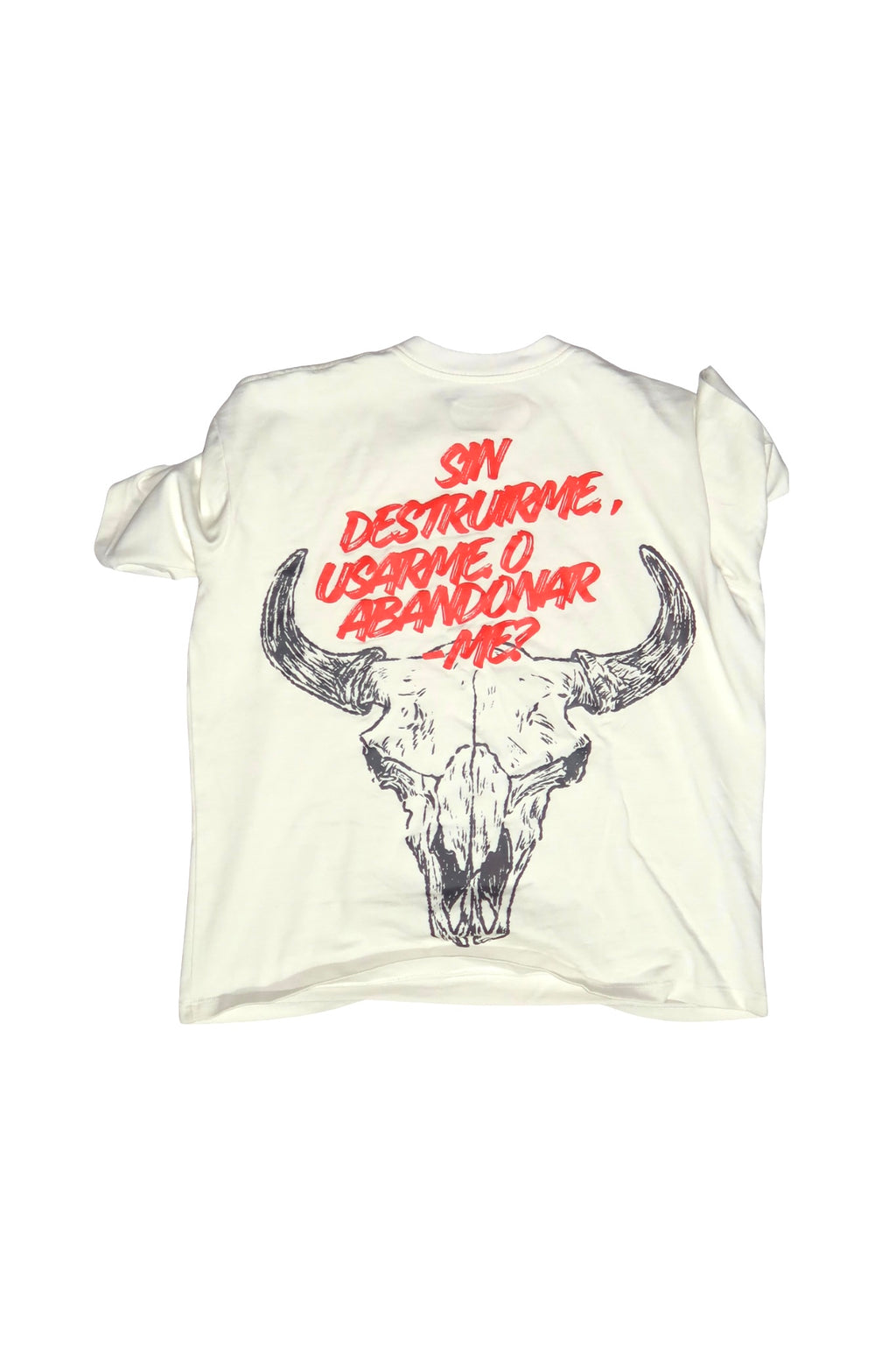 VERME DE VERDAD 310G TEE — WHITE / RED — CALI FASHION WEEK 2026