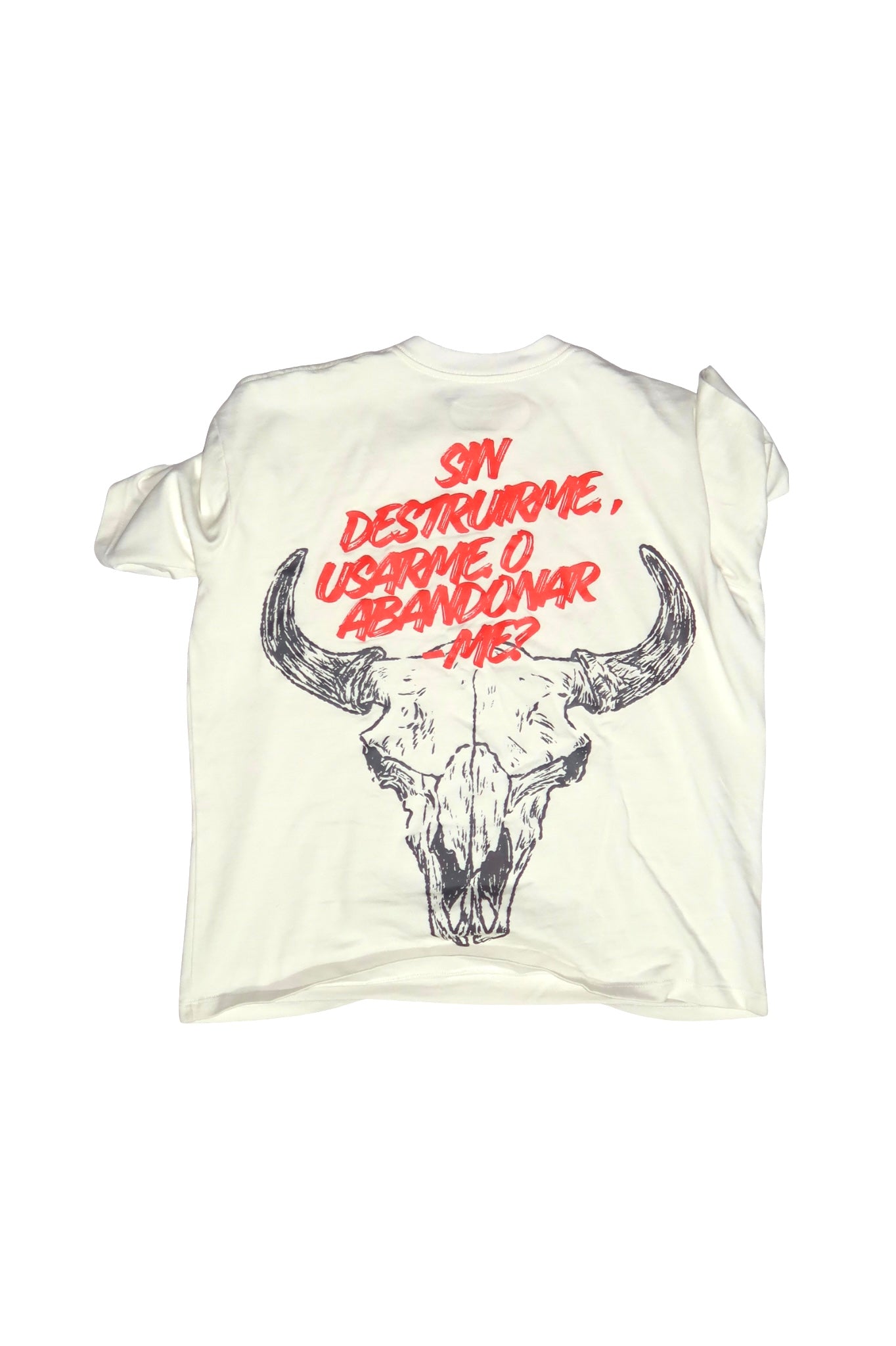 VERME DE VERDAD 310G TEE — WHITE / RED — CALI FASHION WEEK 2026